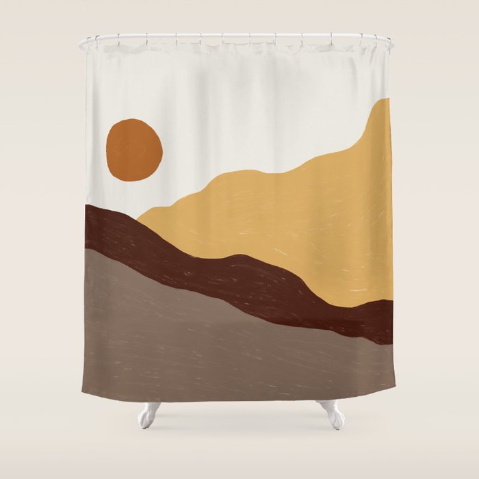 Acrylic Landscape #3 Shower Curtain Gallery Image 1