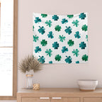 St. Patrick's Day Shamrocks Wall Tapestry Gallery Image 2
