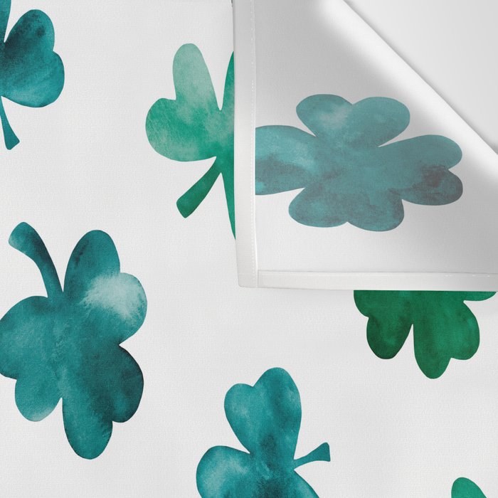 St. Patrick's Day Shamrocks Wall Tapestry Gallery Image 3