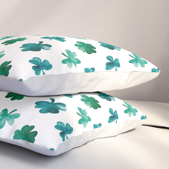St. Patrick's Day Shamrocks Pillow Sham Gallery Image 3