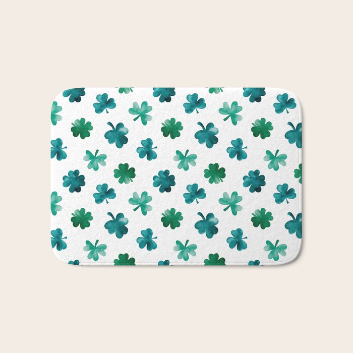 St. Patrick's Day Shamrocks Bath Mat Gallery Image 1