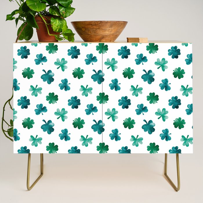 St. Patrick's Day Shamrocks Credenza Gallery Image 1