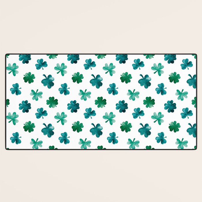 St. Patrick's Day Shamrocks Desk Mat Gallery Image 3