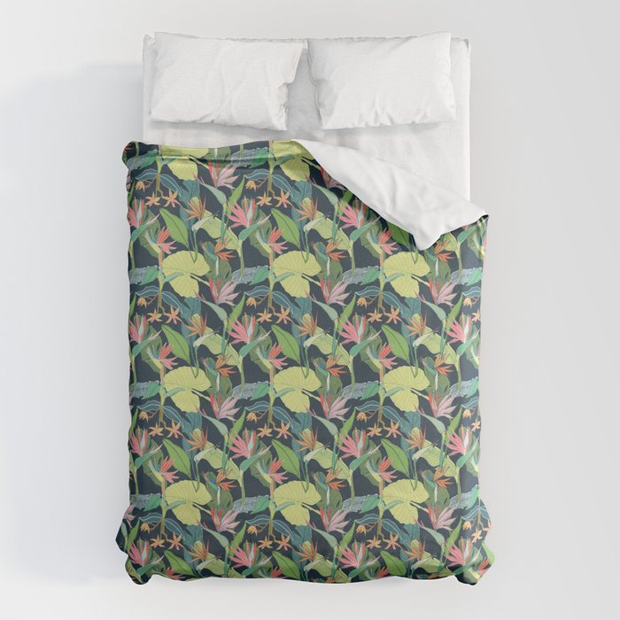 Tropical Bird of Paradise Duvet Cover Gallery Image 1