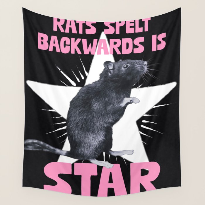 Rats spelt backwards is STAR Wall Tapestry Gallery Image 4