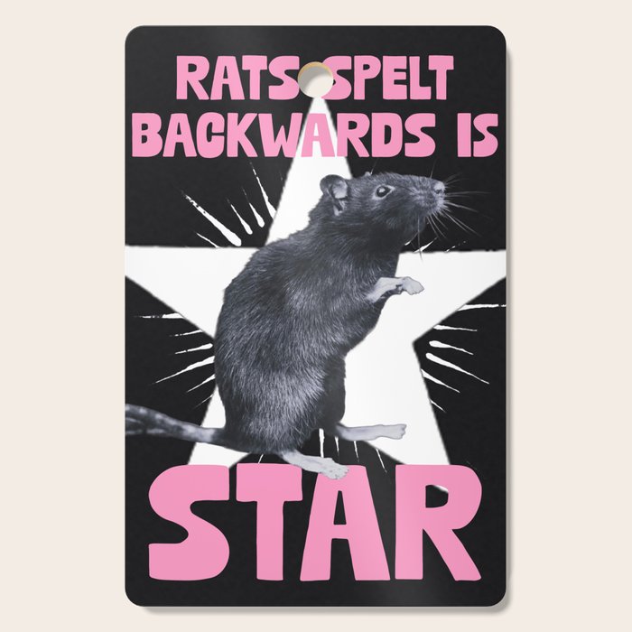 Rats spelt backwards is STAR Cutting Board Gallery Image 1