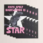 Rats spelt backwards is STAR Wrapping Paper Gallery Image 3