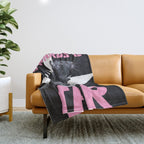 Rats spelt backwards is STAR Throw Blanket Gallery Image 1