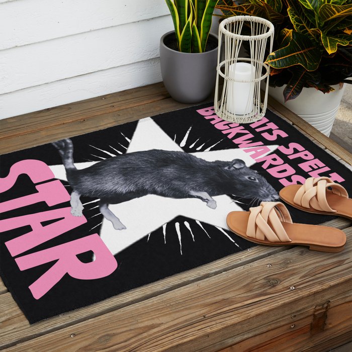 Rats spelt backwards is STAR Outdoor Rug Gallery Image 2