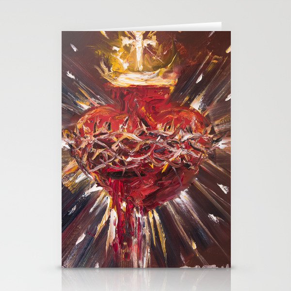 Sacratíssimo Amore (Cor Jesu Sacratissimum) Stationery Card Gallery Image 1