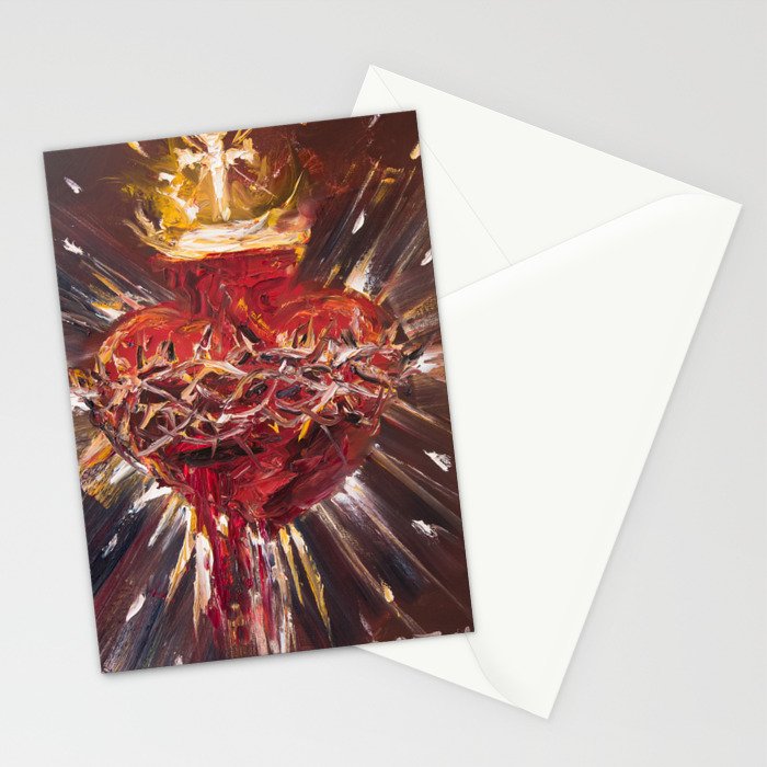 Sacratíssimo Amore (Cor Jesu Sacratissimum) Stationery Card Gallery Image 2