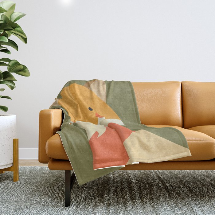 Red Fox, Animal Portrait Throw Blanket Gallery Image 1