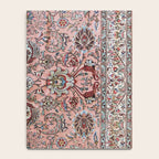 Pink Blue Burgundy Antique Tabriz Rug Print Notebook Gallery Image 4