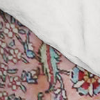 Pink Blue Burgundy Antique Tabriz Rug Print Comforter Gallery Image 4