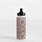 Pink Blue Burgundy Antique Tabriz Rug Print Water Bottle Gallery Image 2
