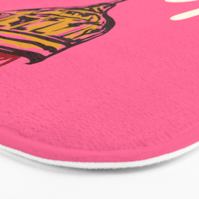 Love Cocktail Illustration Bath Mat Gallery Image 3