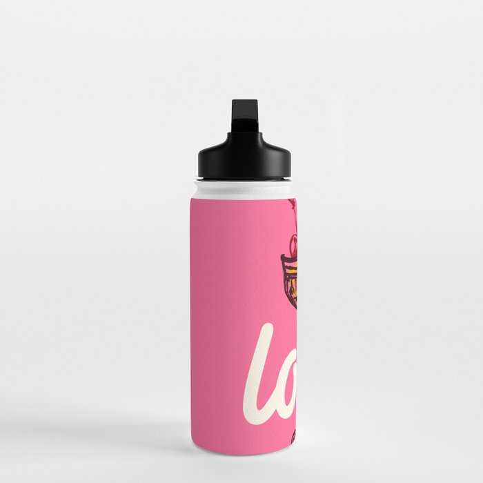 Love Cocktail Illustration Water Bottle Gallery Image 3