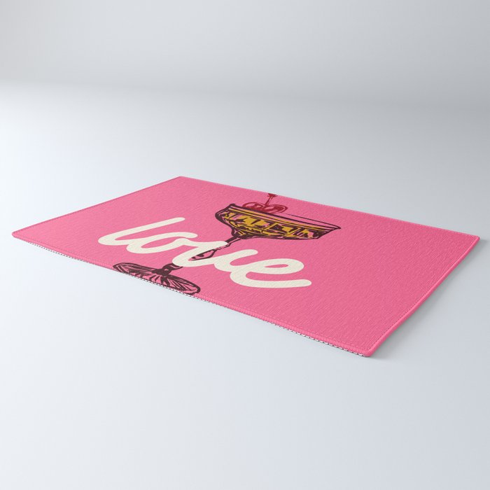 Love Cocktail Illustration Rug Gallery Image 3