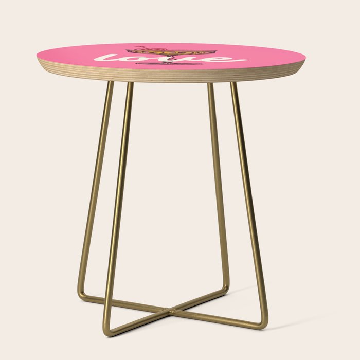 Love Cocktail Illustration Side Table Gallery Image 1