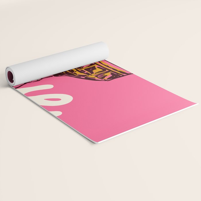 Love Cocktail Illustration Yoga Mat Gallery Image 2