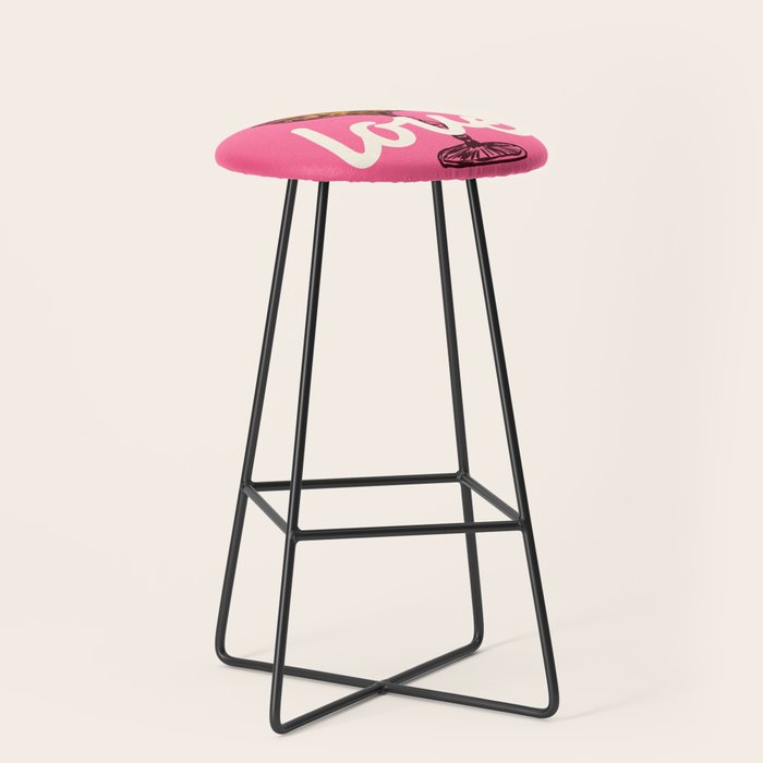 Love Cocktail Illustration Stool Gallery Image 1