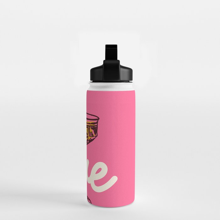 Love Cocktail Illustration Water Bottle Gallery Image 2