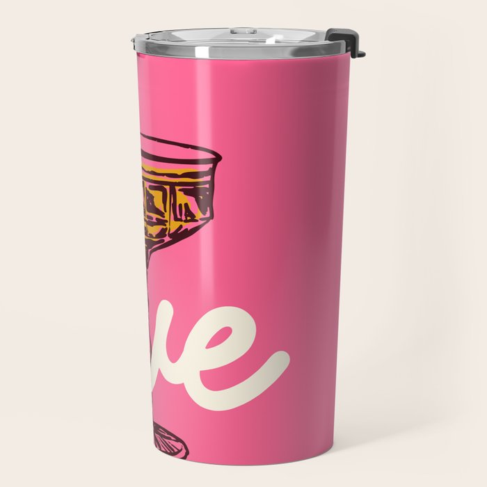 Love Cocktail Illustration Travel Mug Gallery Image 2