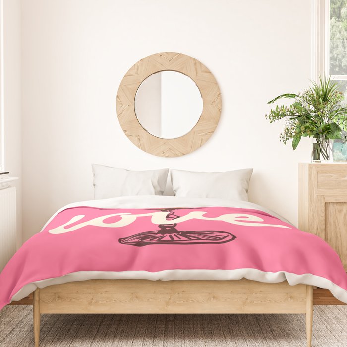 Love Cocktail Illustration Duvet Cover Gallery Image 3