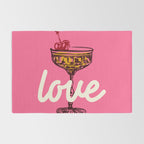 Love Cocktail Illustration Rug Gallery Image 2