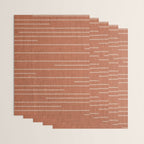Geometric Art, Colorful Stripes, Terracotta Wrapping Paper Gallery Image 3