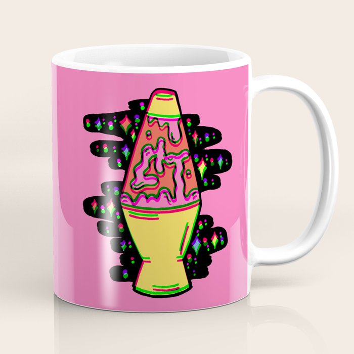 Lit Lava Lamp in pink in 3D Coffee Mug Gallery Image 1