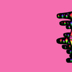 Lit Lava Lamp in pink in 3D Coffee Mug Gallery Image 2