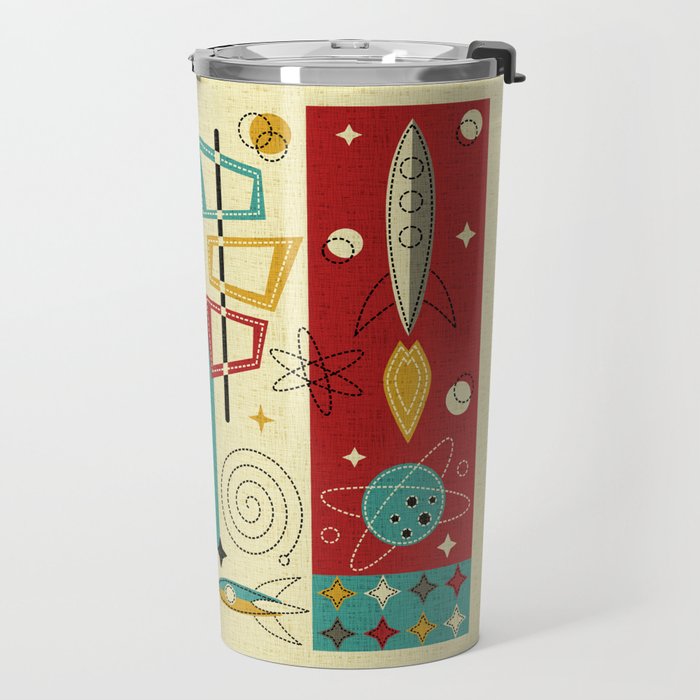 Retro Space Age Fun! ©studioxtine Travel Mug Gallery Image 2