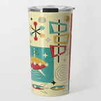 Retro Space Age Fun! ©studioxtine Travel Mug Gallery Image 1