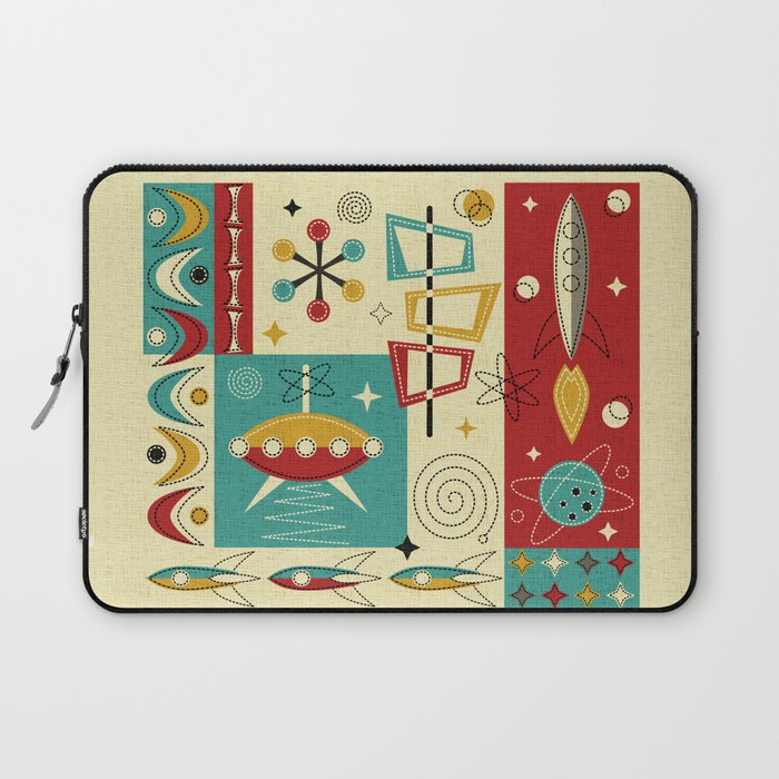 Retro Space Age Fun! ©studioxtine Laptop Sleeve Gallery Image 1