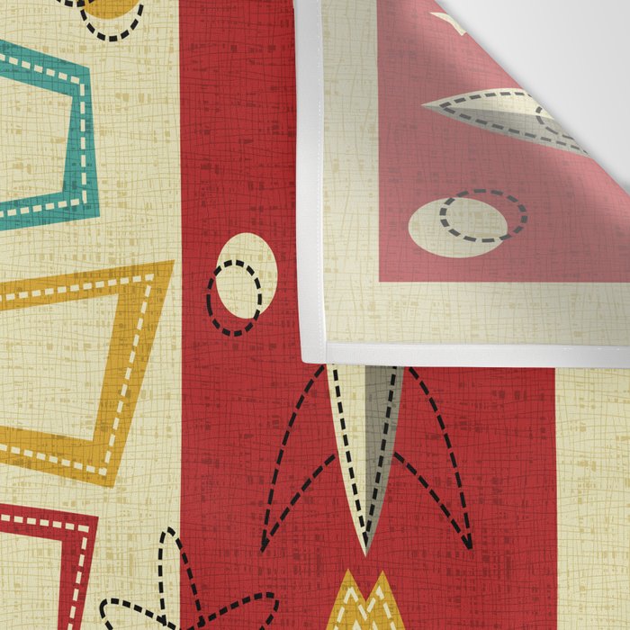 Retro Space Age Fun! ©studioxtine Wall Tapestry Gallery Image 3