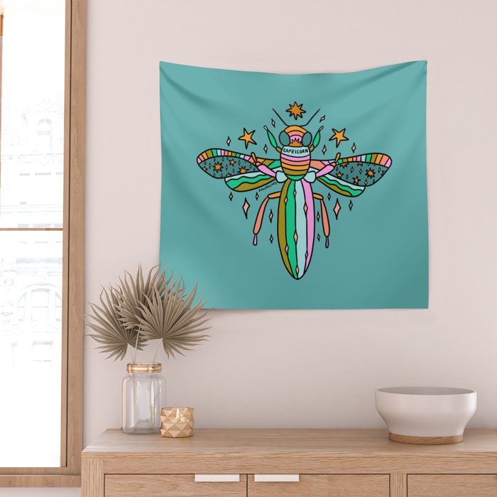 Capricorn Bee Wall Tapestry Gallery Image 2