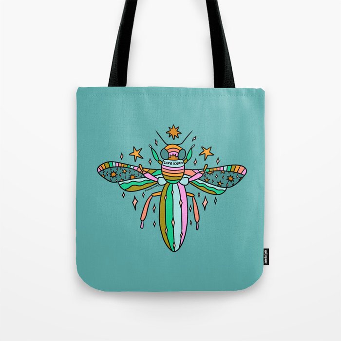 Capricorn Bee Tote Bag Gallery Image 1