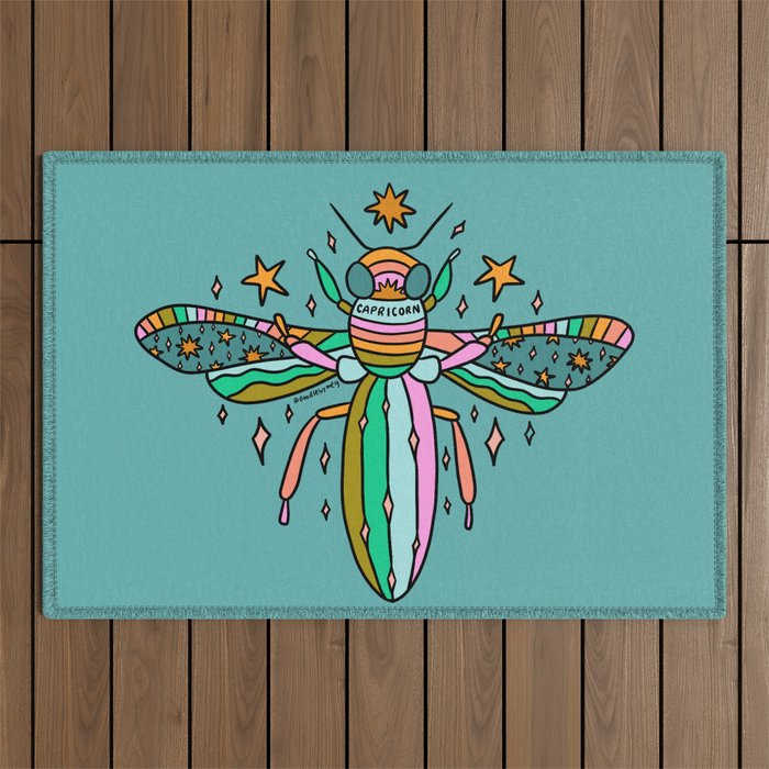 Capricorn Bee Outdoor Rug Gallery Image 1