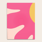 Happy Flower 60s Retro Vibe Hot Pink Orange Yellow Blush Notebook Gallery Image 4