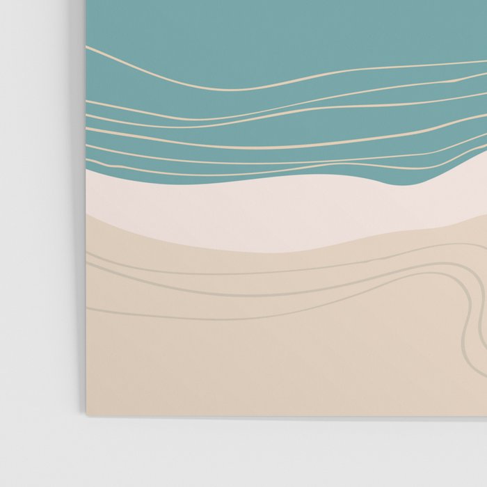 Crashing wave on sunny bay Poster Gallery Image 3