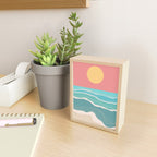 Crashing wave on sunny bay Mini Art Print Gallery Image 2