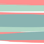 Festive, Abstract, Colorful Stripes, Coral and Teal Green Coffee Mug Gallery Image 2