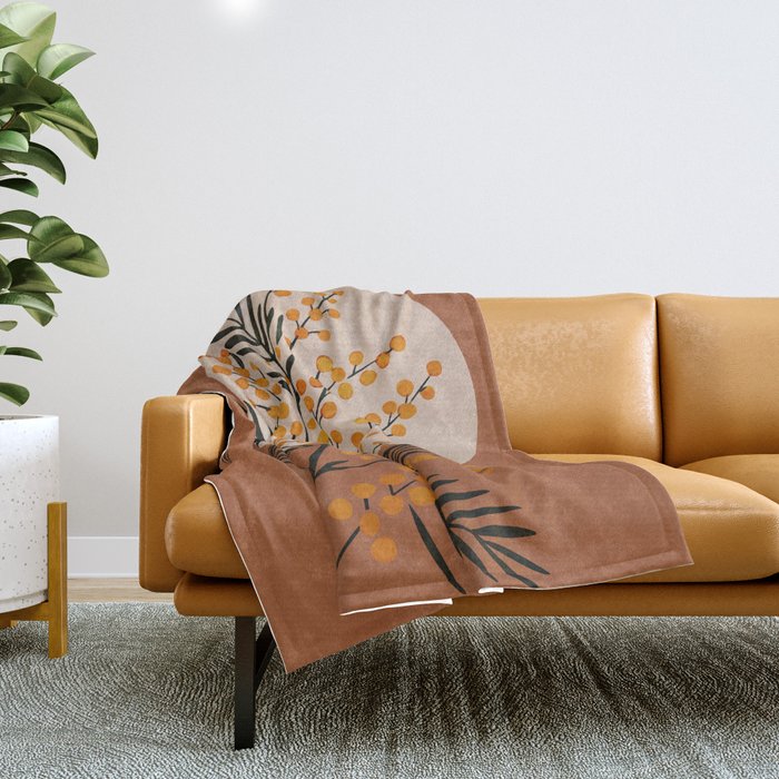 The Mimosa 2 Throw Blanket Gallery Image 1
