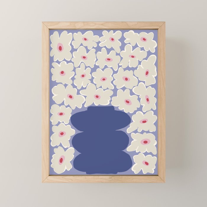 Little Daisy Vase Mini Art Print Gallery Image 1