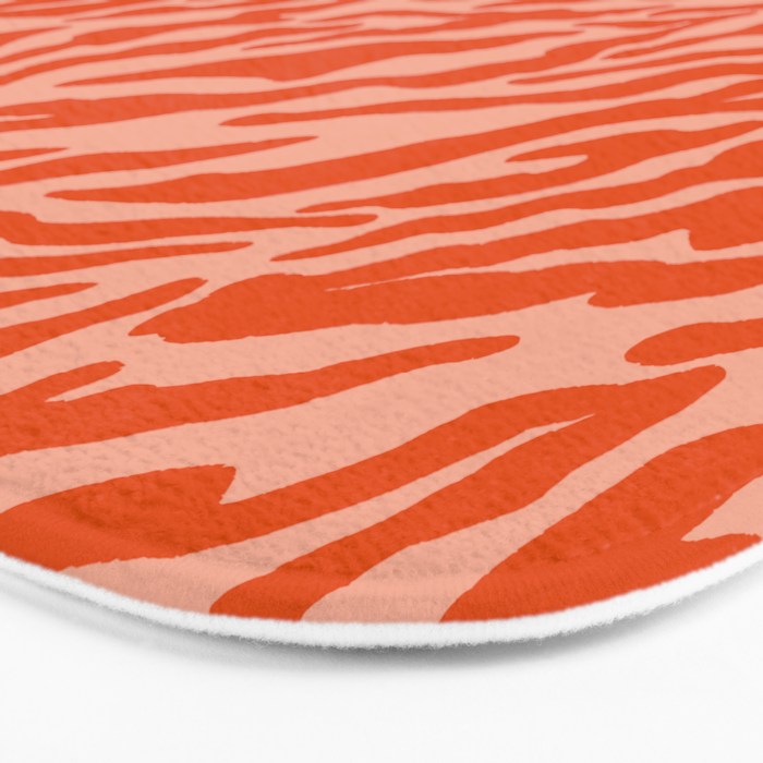 Vibrant Tiger Stripes Bath Mat Gallery Image 3