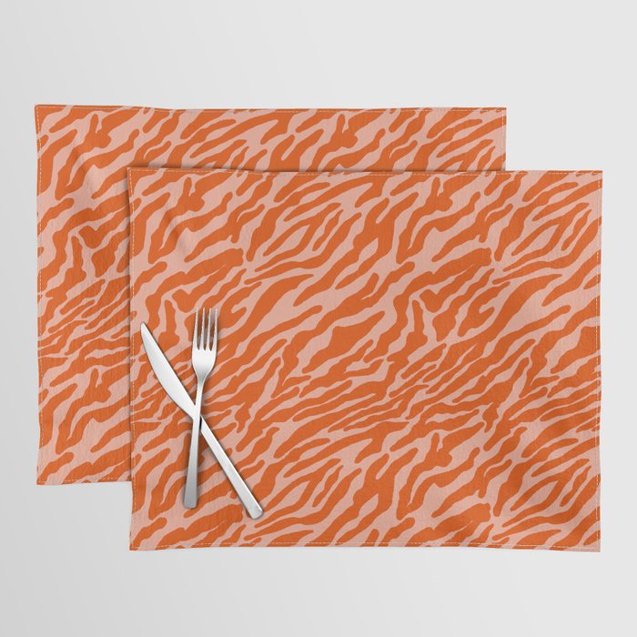 Vibrant Tiger Stripes Placemat Gallery Image 1