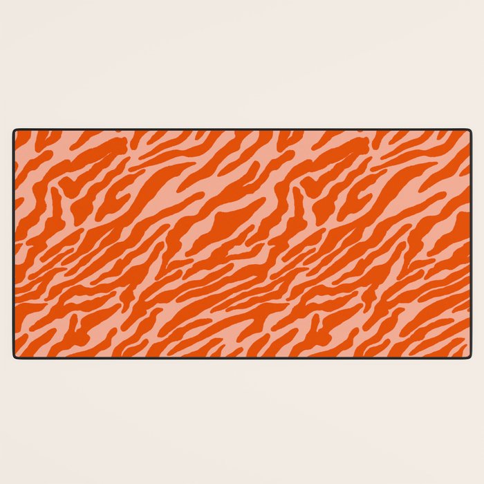 Vibrant Tiger Stripes Desk Mat Gallery Image 3