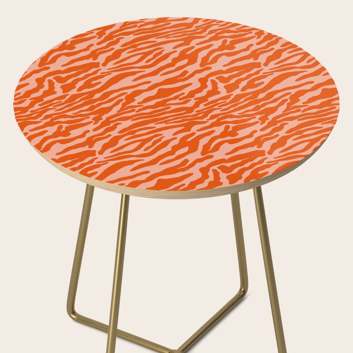Vibrant Tiger Stripes Side Table Gallery Image 2