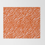 Vibrant Tiger Stripes Throw Blanket Gallery Image 2
